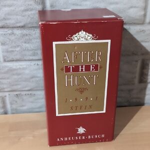 Budweiser After The Hunt Decorative Stein Box - Red and Gold